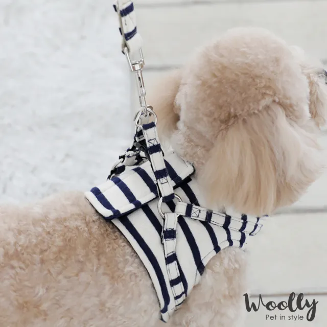 【WOOLLY】韓系狗狗胸背帶-附牽繩 L(胸背帶/牽繩)
