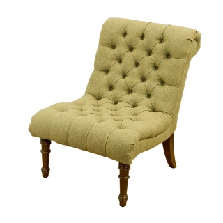 【BODEN】亞爵美式復古風布沙發單人座椅(綠色)