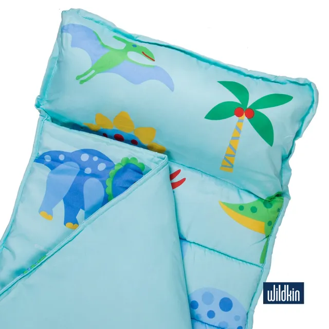【美國Wildkin】無毒幼教兒童睡袋/午覺毯/兒童睡袋(49408 恐龍樂園)