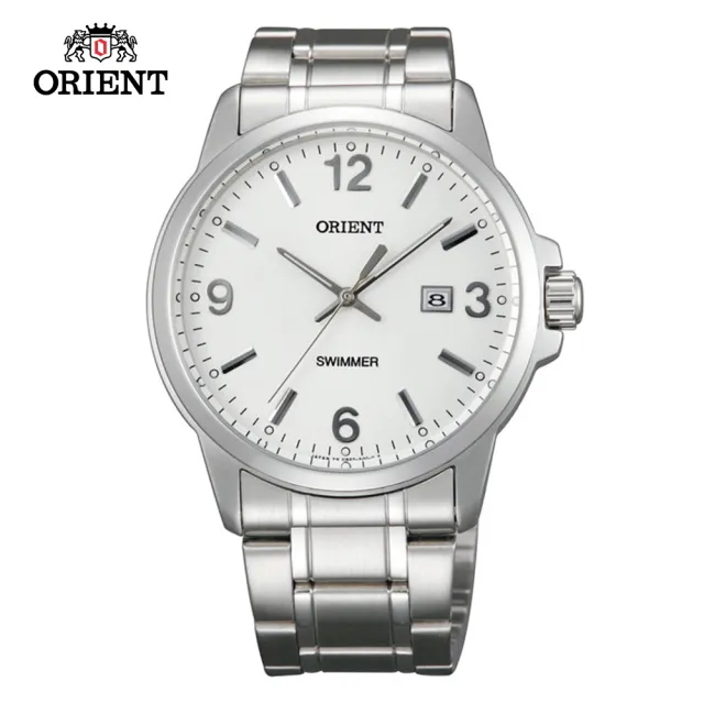 【ORIENT 東方錶】ORIENT 東方錶 OLD SCHOOL系列 復古風石英錶 鋼帶款 白色-41.0 mm(SUNE5005W)