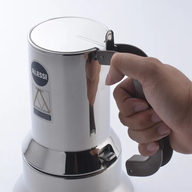 【ALESSI】9090 不鏽鋼摩卡壺 咖啡壺 6人份(平輸品)