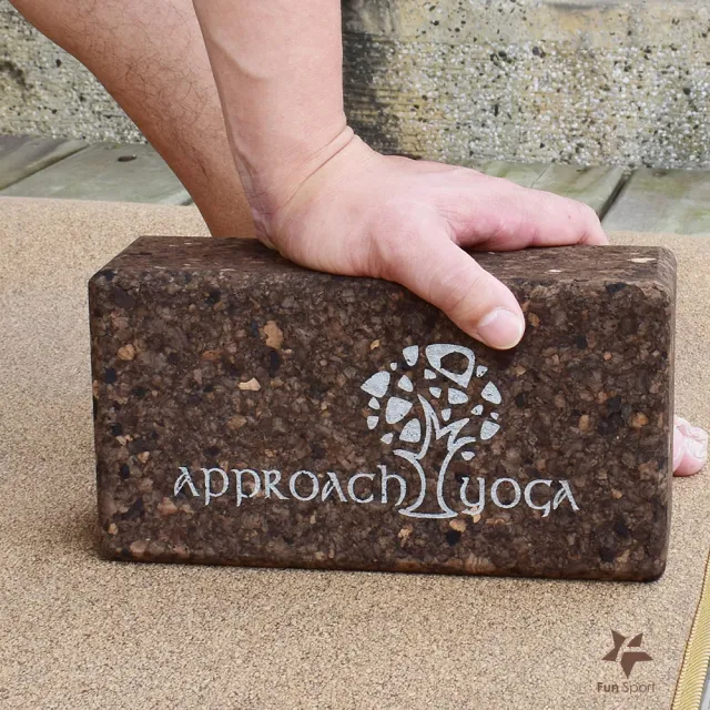 【Approach yoga】碳化葡萄牙軟木瑜珈磚-2入(瑜伽磚 Yoga brick Cork Yoga brick)