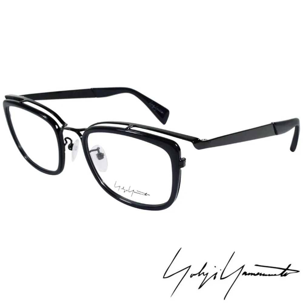 【Y-3山本耀司】Yohji Yamamoto 時尚立體方框造型光學眼鏡(深藍 YY1019-613)
