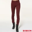 【BOBSON】男款低腰彈性直筒褲(紅1795-13)