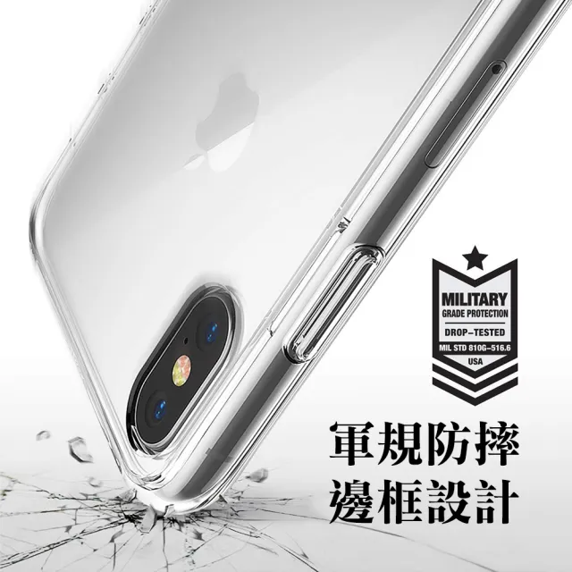 【Ringke】iPhone Xs / X 5.8吋 Fusion 透明背蓋防撞手機殼(Rearth 軍規防摔透明殼)