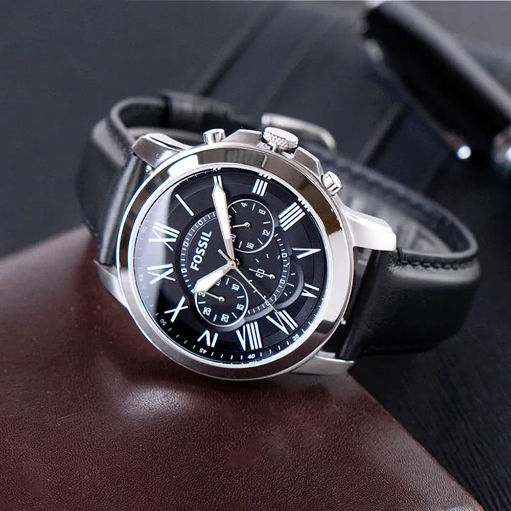 【FOSSIL】公司貨 三眼時計 美式風格霸氣潮流腕錶(FS4812)