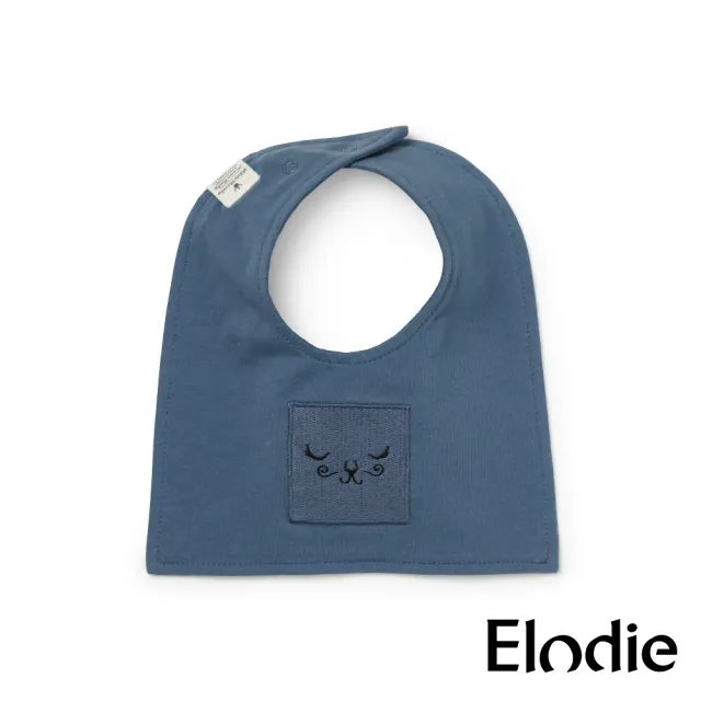 【ELODIE DETAILS】有機棉口水巾圍兜(威尼獅 Tender Blue)