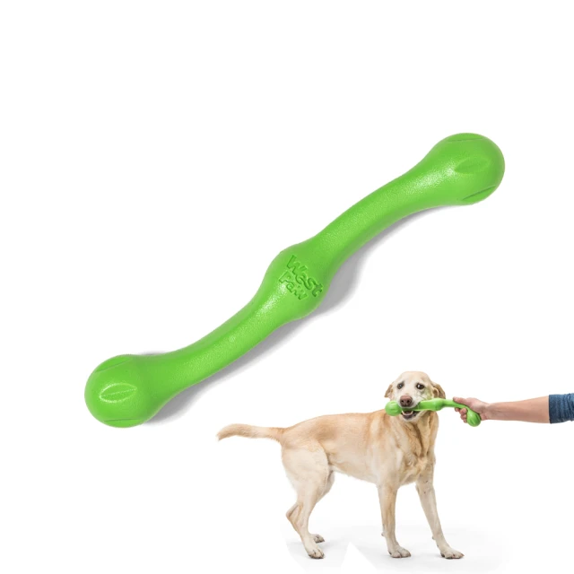 【West Paw】Zwig互動耐咬棒13.75英吋-L(中大型犬/狗玩具/耐咬/互動/拔河/拉扯/浮水/寵物玩具)