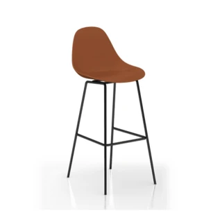 【YOI傢俱】義大利TOOU品牌 帕多瓦高腳椅75cm-黑色金屬腳 8色可選(YPM-155507)