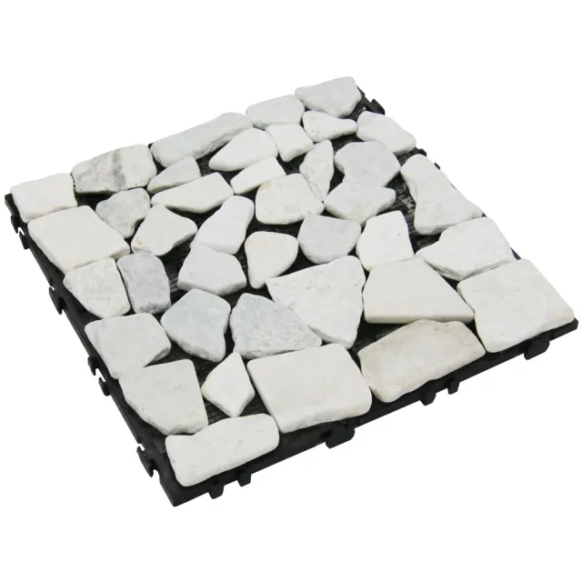 【貝力】環保塑木拼接石紋地板(5片/箱)