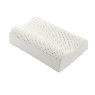 【ALAI寢飾工場】贈防水保潔枕套 工學曲線型天然乳膠枕(買一送一 泰國乳膠)