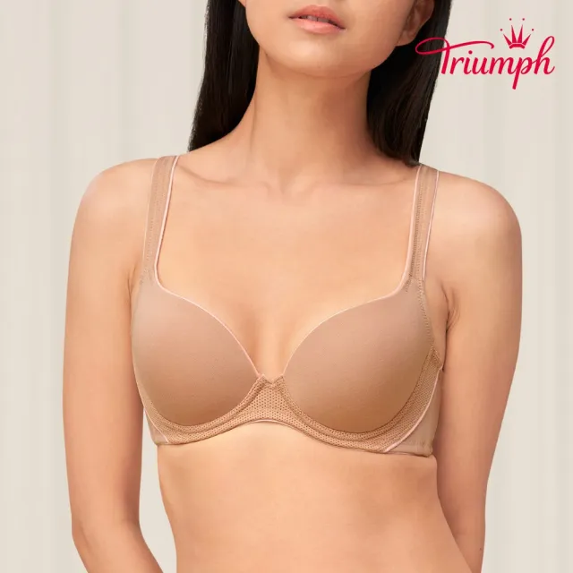 【Triumph 黛安芬】Home Bra-紓壓軟鋼圈系列D-E罩杯內衣(知性裸)