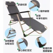 【新錸家居】三段式 躺椅 可平躺 加粗管 折疊(藍/紅/灰-露營釣魚 透氣摺疊椅 可調節 休閒午休)
