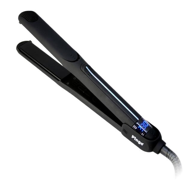【Pingo台灣品工】PRO X1鈦空黑LED專業窄版離子夾(平板夾/直髮夾)