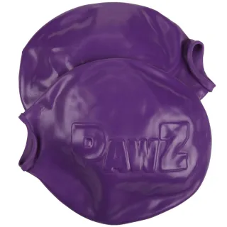 【美國 PAWZ】寵物外出鞋套12入L size-紫/黑(寵物腳套 鞋套 寵物鞋)