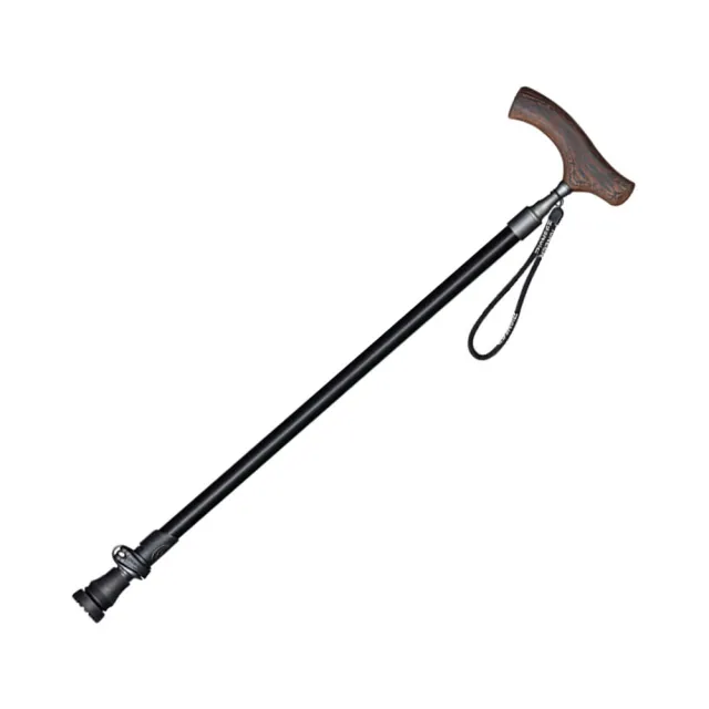 【PUSH!】戶外用品可伸縮拐杖老人杖手杖7075輕量鋁合金登山杖雞翅木手柄(P116)