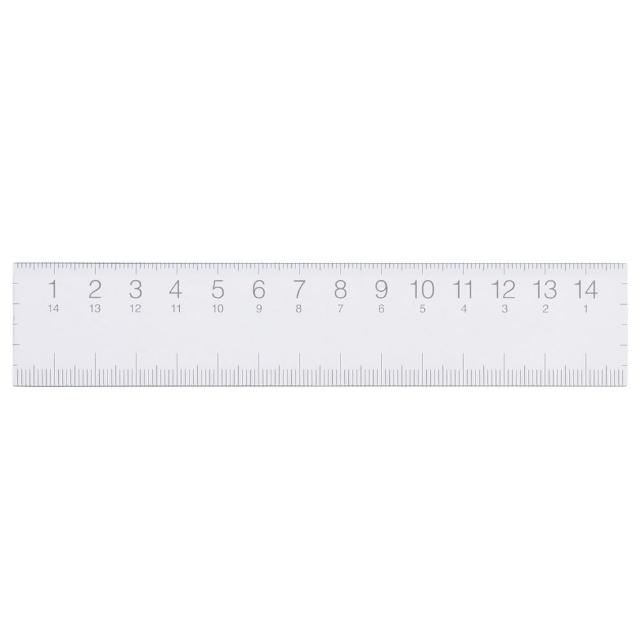 【MUJI 無印良品】壓克力透明尺/15cm
