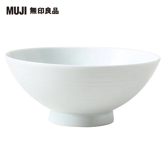 【MUJI 無印良品】白磁飯碗/特大