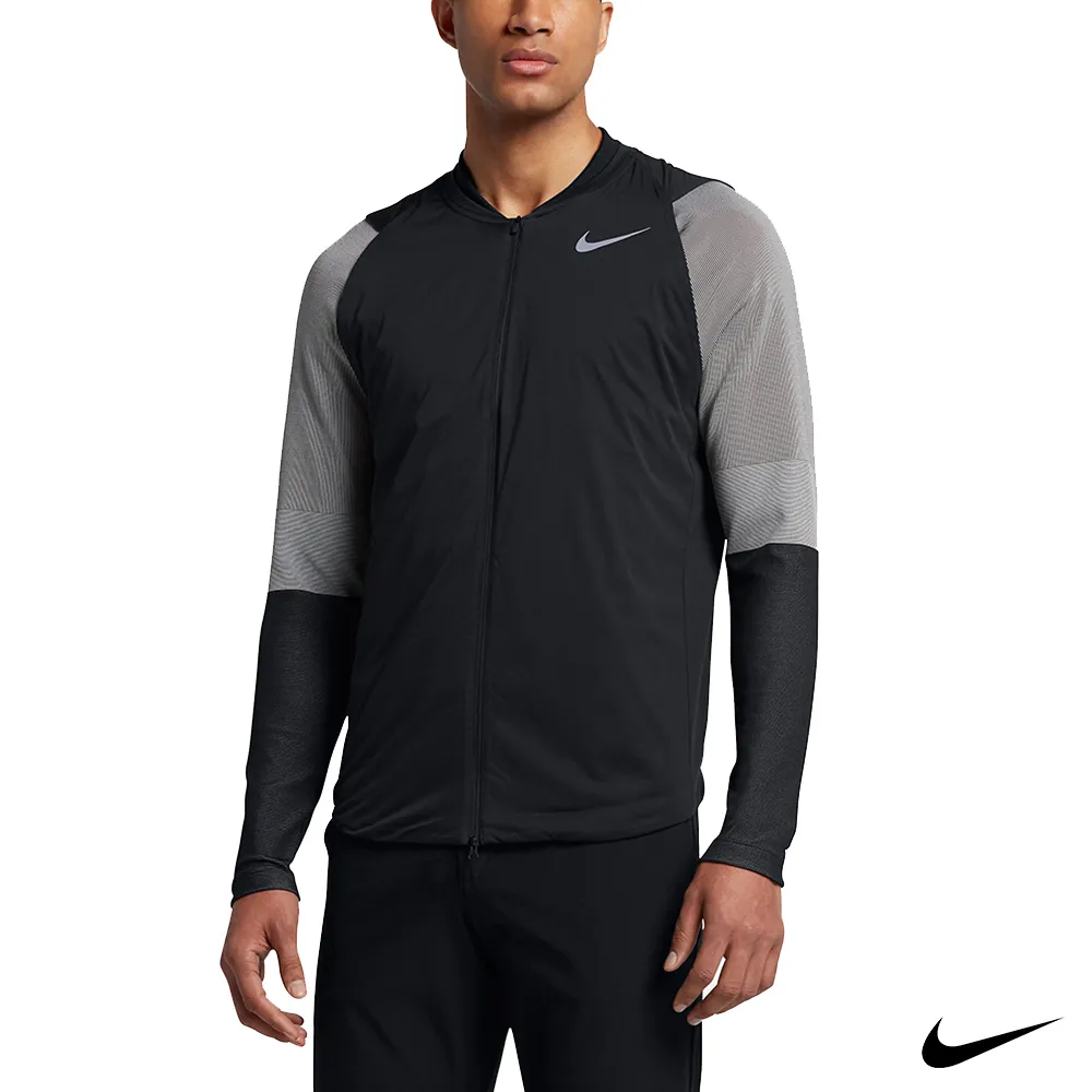 【NIKE 耐吉】Nike Golf 男 高爾夫運動夾克外套 黑 833329-010