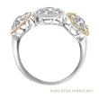 【King Star】圍繞幸福18K金鑽石戒指(三色金配戴設計)