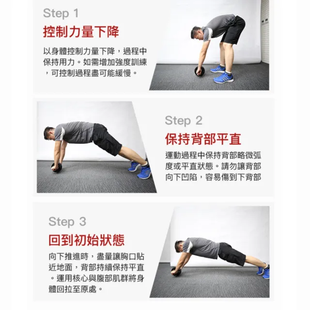 【adidas 愛迪達】Training 健腹滾輪(ADAC-11404)