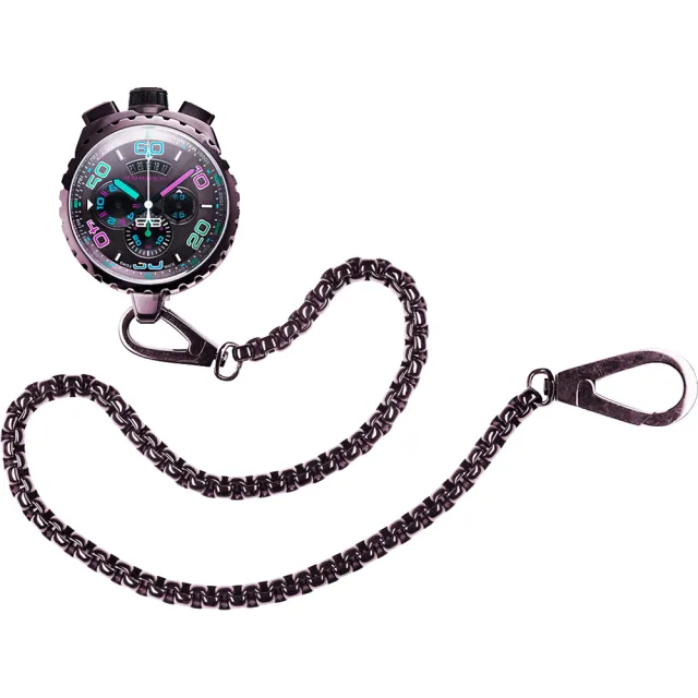 【BOMBERG】炸彈錶 BOLT-68 童趣馬卡龍三眼計時手錶-可可/45mm(BS45CHPBR.049-3.3)