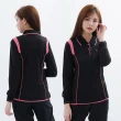 【遊遍天下】台灣製女款抗UV防曬涼感吸濕排汗機能長袖POLO衫GL1010黑色(M-3L)