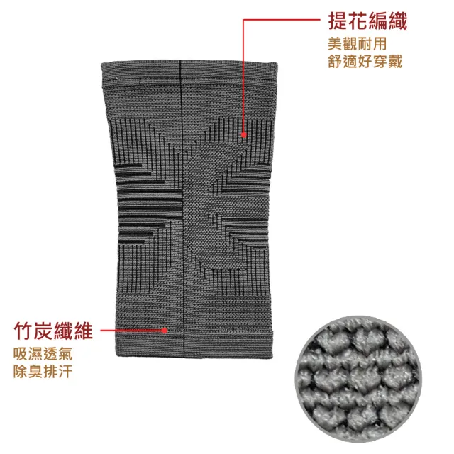 【Fe Li 飛力醫療】HA系列 專業竹碳提花護膝(H07-醫材字號)