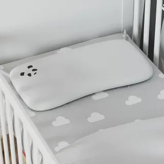 【Panda London】甜夢 嬰兒枕 大尺寸 平枕 竹纖維枕套(可用到4歲的嬰兒枕頭 減壓 護頭型)