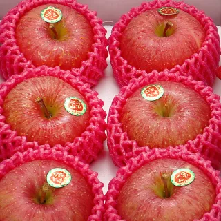 【愛蜜果】日本青森蘋果6顆 #28品規分裝禮盒X1盒(約2公斤+-5%/盒_ 蜜富士蘋果)