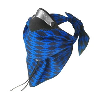 【英國 RESPRO】BANDIT 過濾PM2.5領巾式口罩(藍菱格)