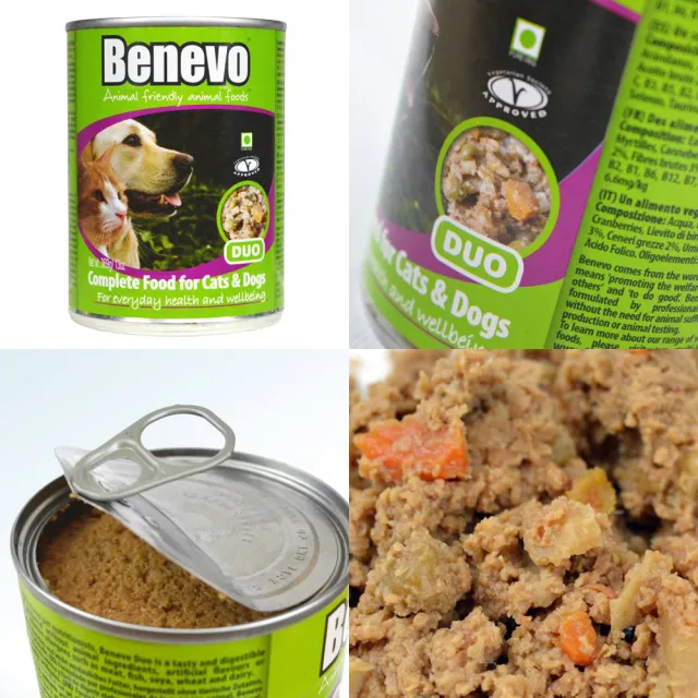 【Benevo 倍樂福】英國素食認證 犬貓主食罐頭 354gX2罐(素食狗罐 素食貓罐 純素)