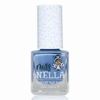 【英國 MISS NELLA】Miss NELLA 兒童水性可撕式安全指甲油-鈴鐺藍 MN12(兒童指甲油)