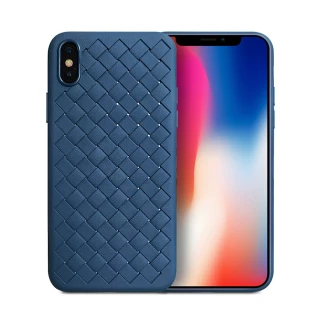 【GCOMM】iPhone Xs Max 經典編織紋保護套 典雅藍 Classic Weave(iPhone Xs Max 編織紋)
