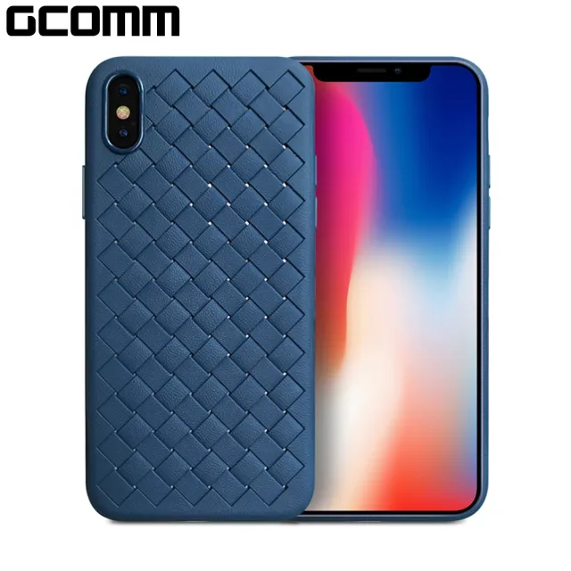 【GCOMM】iPhone Xs Max 經典編織紋保護套 典雅藍 Classic Weave(iPhone Xs Max 編織紋)
