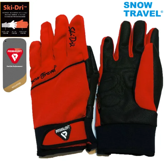 【SNOWTRAVEL】AR-67軍用primaloft-gold+特戰SKI-DRI防水保暖合身型手套(滑雪/登山/海釣/賞雪)