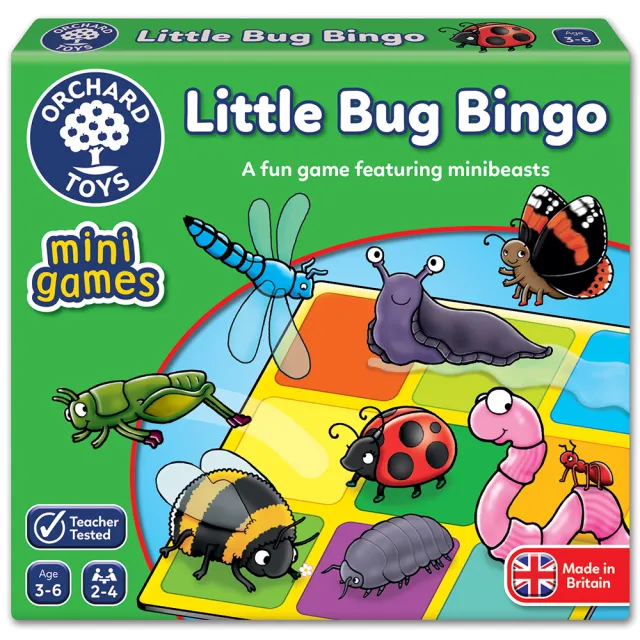 【Orchard Toys】可攜桌遊-昆蟲賓果(Little Bug Bingo Mini Game)