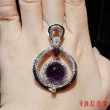 【寶石方塊】天然紫水晶項鍊-和風細雨-925銀飾