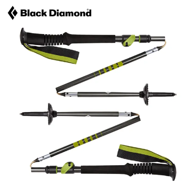 【Black Diamond】Distance Plus Flz環形滑扣登山杖112211/120-140cm(健行爬山、鋁合金7075、單快扣)