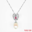 【寶石方塊】天然珍珠項鍊-惠質蘭心-925銀飾