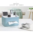 【VENCEDOR】多功能桌面遙控收納衛生紙盒(4色可選-1入)