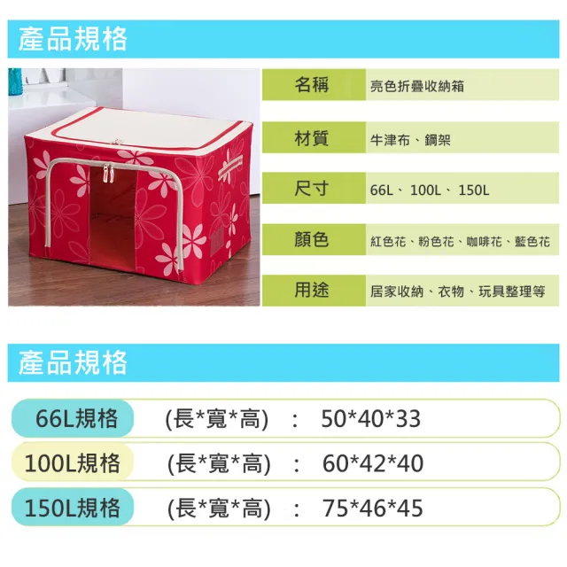 【VENCEDOR】防塵可摺疊收納箱-100公升(4色可選-4入)