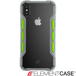 【美國 Element Case】iPhone XS / X Rally(專用拉力競賽防摔殼 - 淺灰/螢光綠)