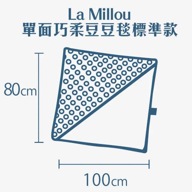 【La Millou】單面豆豆巧柔毯(LA MILLOU FAMILY II-粉嫩糖果綠-四季毯寶寶毯嬰兒毯)
