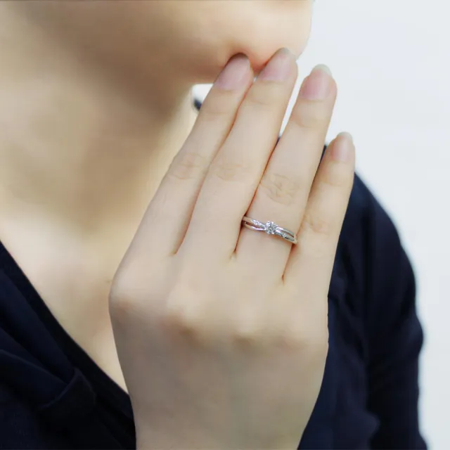 【Just Diamond】18K金 鑽石戒指-Beloved