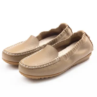 【G.Ms.】MIT極好穿再進化-軟Q牛皮莫卡辛休閒鞋(可可咖)