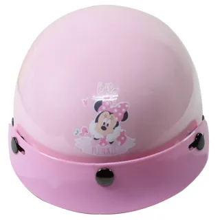米妮與小熊兒童機車安全帽-粉紅色