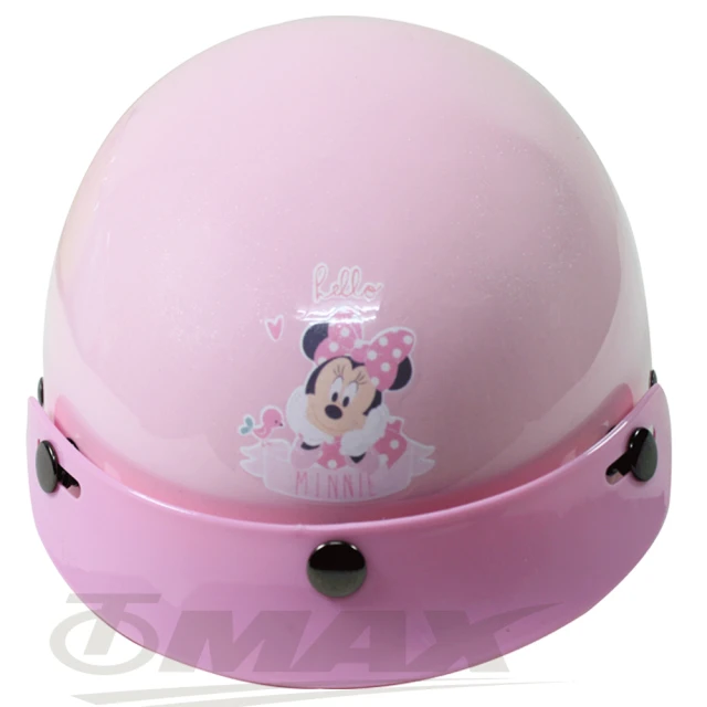 米妮與小熊兒童機車安全帽-粉紅色
