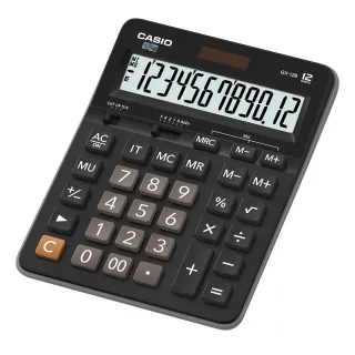【CASIO 卡西歐】12位數雙電源商用計算機(GX-12B)