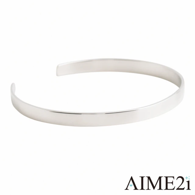 【AIME2i】S925純銀手環 簡約俐落亮面手環 AM318(S925純銀手環)
